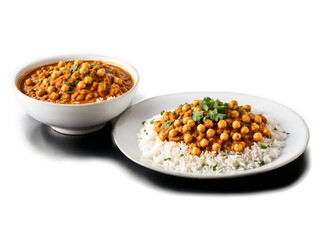 Chana Masala fragrant tomato based chickpea curry with aromatic spices like cumin coriander and garam