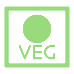 Vegetarian Mark icon vector image. Can be used for Nutrition.