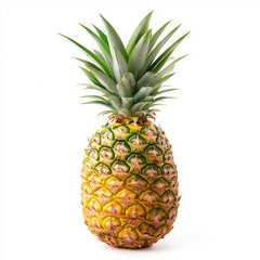 Obraz premium Ripe pineapple isolated on white background