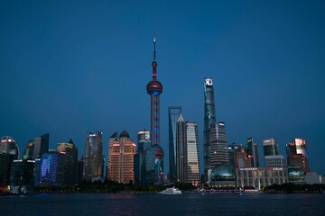 Oriental Pearl Tower in Shanghai, China, July 28, 2024