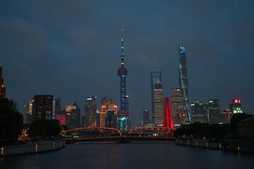 Oriental Pearl Tower in Shanghai, China, July 28, 2024