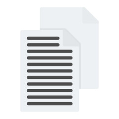 Two Pages icon vector image. Can be used for Printing.