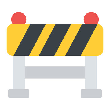 recommend clip art: Barrier icon vector image. Can be used for Railway.