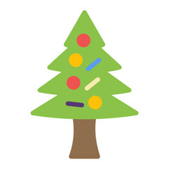 Christmas Tree icon vector image. Can be used for Carnival.