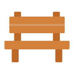 Bench icon vector image. Can be used for Homeless.