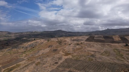 Sicilian Countryside with Mountain View
