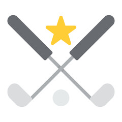 Associated Golf Club icon vector image. Can be used for Golf.