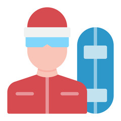 Snowboarder Male icon vector image. Can be used for Ski Resort.