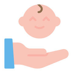 Postnatal Care icon vector image. Can be used for Child Adoption.