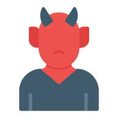 Demon icon vector image. Can be used for Fairytale.