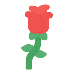 Rose icon vector image. Can be used for Fairytale.