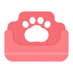 Pet Bed icon vector image. Can be used for Veterinary.