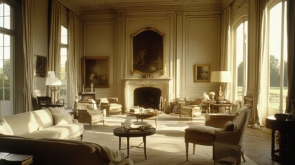 Fototapeta premium Elegant Interior of a Classic Living Room