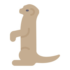 Meerkat icon vector image. Can be used for Rainforest.