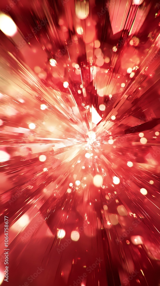 Poster energetic abstract phone wallpaper with dynamic lines and bursts of color, designed to add movement 