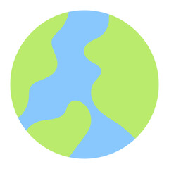Earth icon vector image. Can be used for Global Warming.