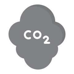 Carbon Dioxide icon vector image. Can be used for Global Warming.