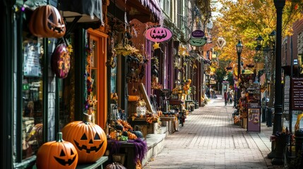Fototapeta premium impact of Halloween on local businesses.