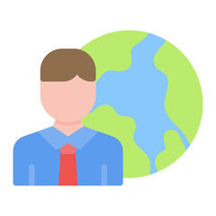 Human Impact icon vector image. Can be used for Global Warming.