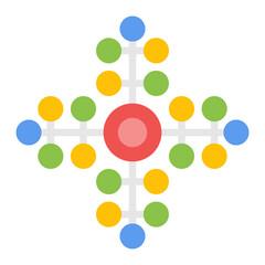 Concept Map icon vector image. Can be used for Crisis Mangement.