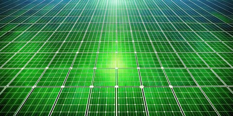Fototapeta premium Green grids representing sustainable energy and environmental consciousness, renewable, electricity