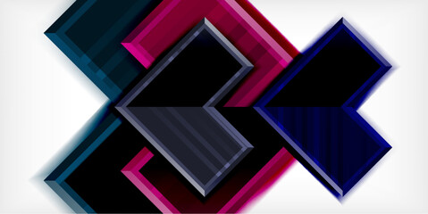 Arrow geometric abstract vector background. Vector Illustration For Wallpaper, Banner, Background, Card, Book Illustration, landing page