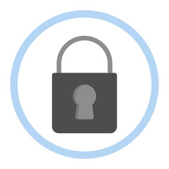 Lock icon vector image. Can be used for Crisis Mangement.