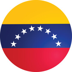Venezuela Round Flag Vector