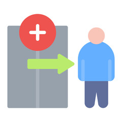 Obraz premium Outpatient Care icon vector image. Can be used for Nursing.