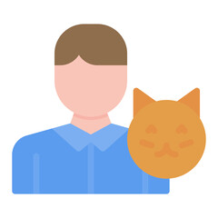 Animal Handler Male icon vector image. Can be used for Public Services.