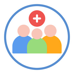 Community Response Team icon vector image. Can be used for Public Services.