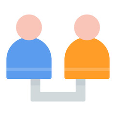 Codependency icon vector image. Can be used for Addiction.