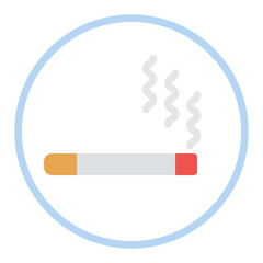 Smoking icon vector image. Can be used for Addiction.