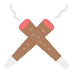 Spliff icon vector image. Can be used for Addiction.