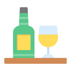 Free Wine icon vector image. Can be used for Coworking Space.