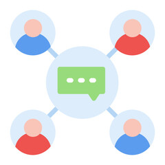 Meeting Space icon vector image. Can be used for Coworking Space.