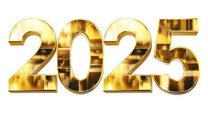 2025 numbers, transparent pictures, cutouts, New Year