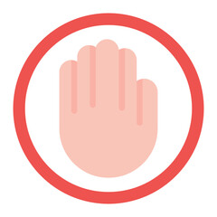 Right To Object icon vector image. Can be used for Compliance And Regulation.