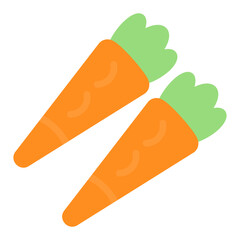 Carrots icon vector image. Can be used for Agriculture.