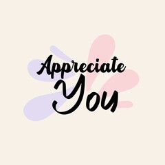 Appreciate You Poster Design minimalist 