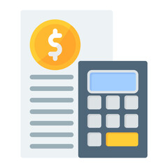 Bookkeeping icon vector image. Can be used for Credit And Loan.