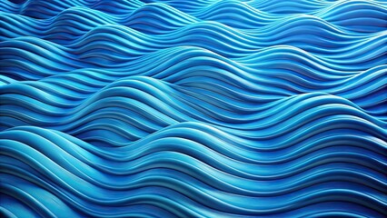Fototapeta premium Texture of blue rubber resembling waves under water, blue, rubber, texture, waves, underwater, soft, smooth, flexible