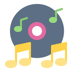 Music CD icon vector image. Can be used for Bar.