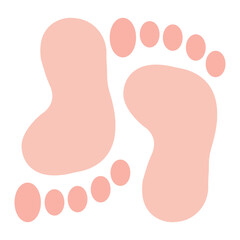 Footprint icon vector image. Can be used for Maternity.