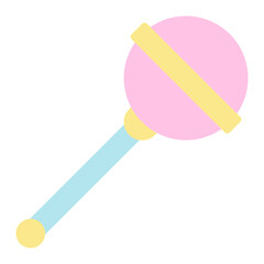 Rattle icon vector image. Can be used for Maternity.