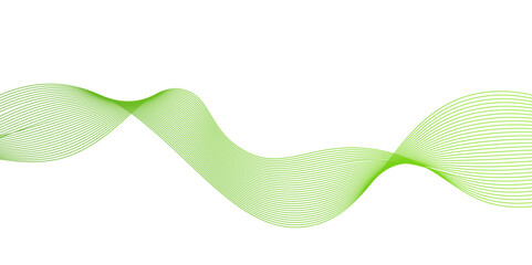 Abstract green waves background,Abstract green wavy lines. Colorful vector background.green wave melody lines on white background,Abstract green wave lines pattern background. green wave lines frame,