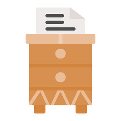 File Cabinet icon vector image. Can be used for Crime Investigation.