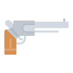 Revolver icon vector image. Can be used for Crime Investigation.