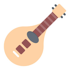Mandolin icon vector image. Can be used for Artist Studio.