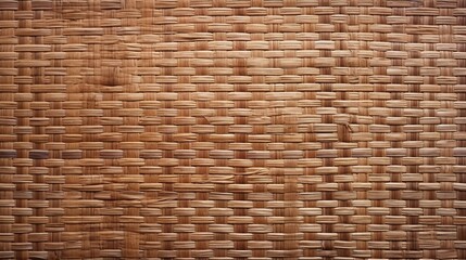 Obraz premium Detailed rattan texture with a consistent, braided pattern and a soft, natural color palette